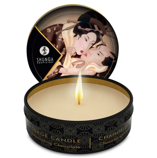 SHUNGA - MINI CARESS BY CANDELIGHT VELA DE MASAJE DE CHOCOLATE 30 ML