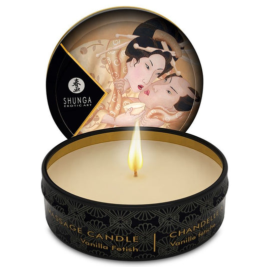 SHUNGA - MINI CARESS BY CANDELIGHT VELA DE MASAJE VAINILLA 30 ML