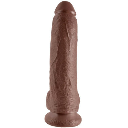 KING COCK - 9 GODE BROWN AVEC BOULES 22.9 CM