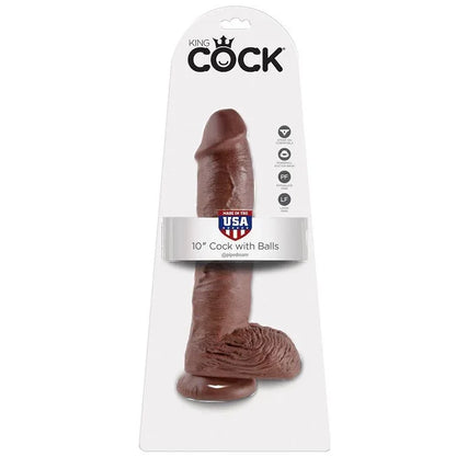King Cock – 10 Gode Marron avec Boules 25.4 cm