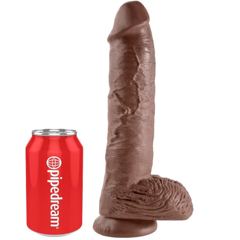 King Cock – 10 Gode Marron avec Boules 25.4 cm