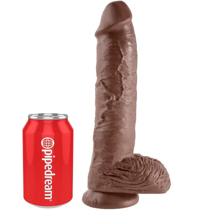 King Cock – 10 Gode Marron avec Boules 25.4 cm