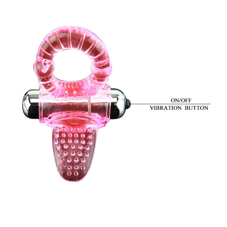 BAILE - SWEET ABS ANILLO VIBRADOR PARA EL PENE ROSA 10 RITMOS