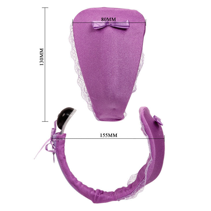 BAILE - CORDÓN CON VIBRADOR CONTROL REMOTO LILA