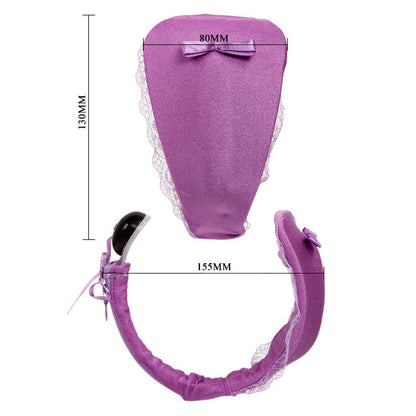 BAILE - CORDÓN CON VIBRADOR CONTROL REMOTO LILA