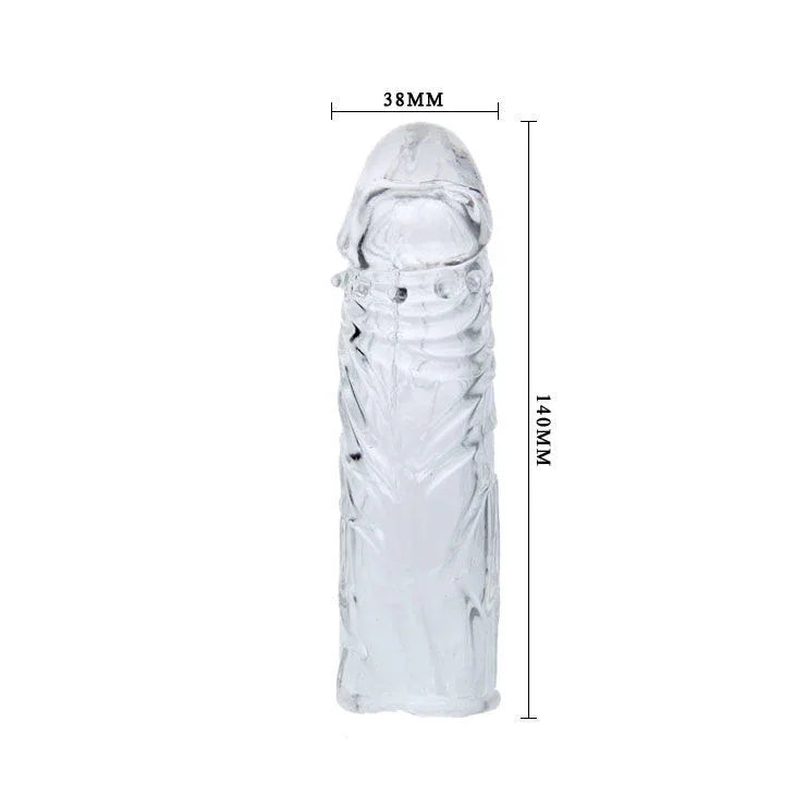 Baile – Couvercle de Pénis en Silicone Transparent 13 cm