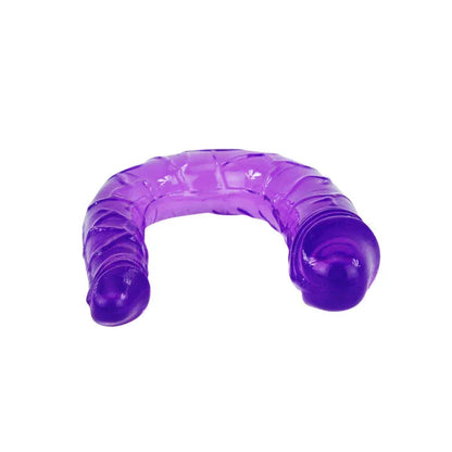 Baile Double Gode en Gelée Flexible Lilas