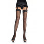 LEG AVENUE - MEDIAS PEQUEÑAS DE RED CON ENCAJE PLUS