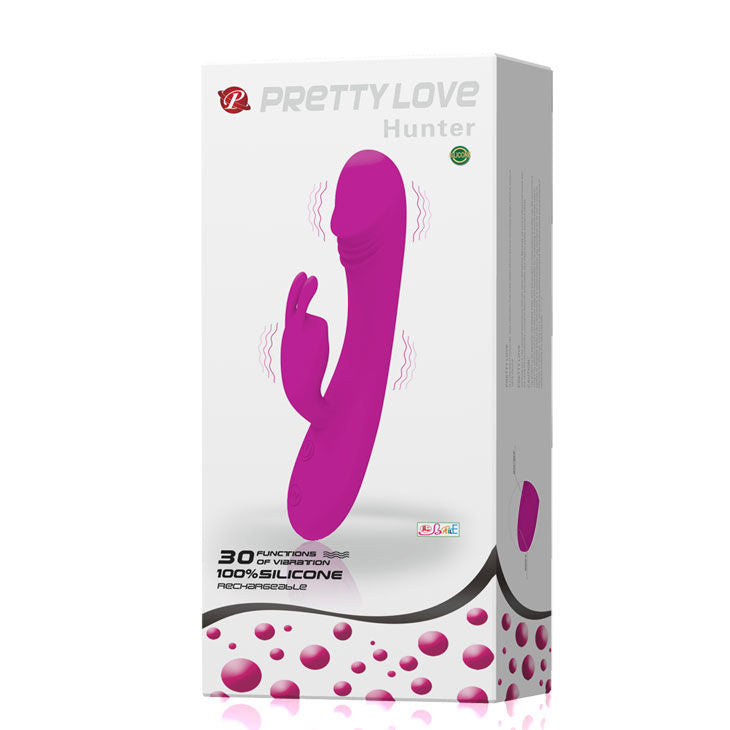 PRETTY LOVE - VIBRADOR INTELIGENTE CON CONEJO 30 MODOS DE CAZA