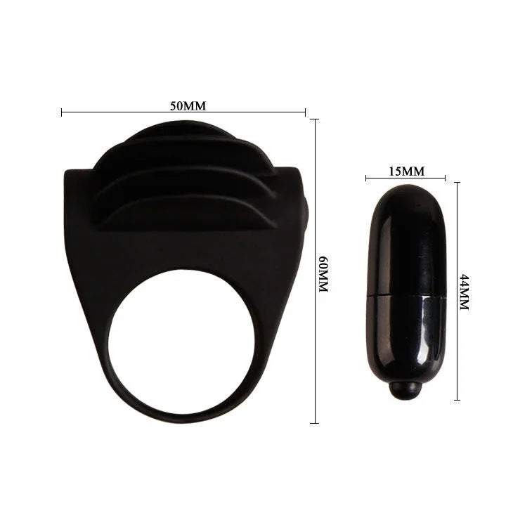 Pretty Love – Anneau Vibrateur Noir Chester