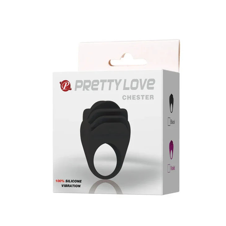 Pretty Love – Anneau Vibrateur Noir Chester