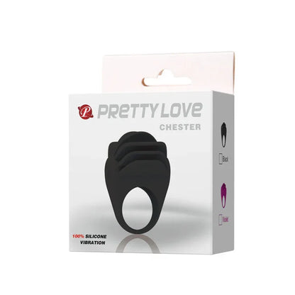 Pretty Love – Anneau Vibrateur Noir Chester