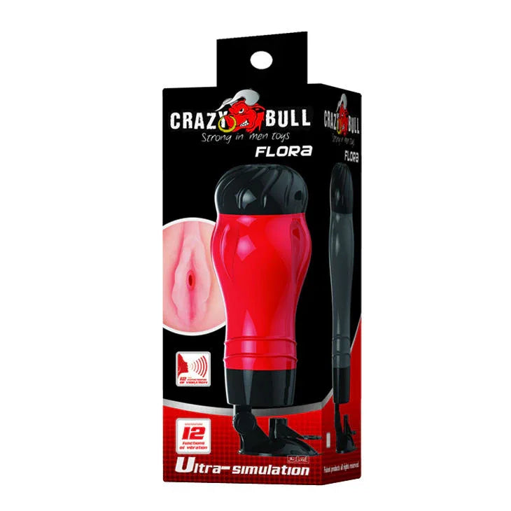 Crazy Bull – Flora Vagina avec Base de Masturbateur Voix