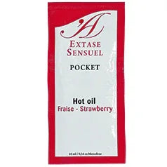 Extase Sensual – Huile Stimulante de Fraise 10 ml – Stimulation Immédiate & Plaisir Extrême