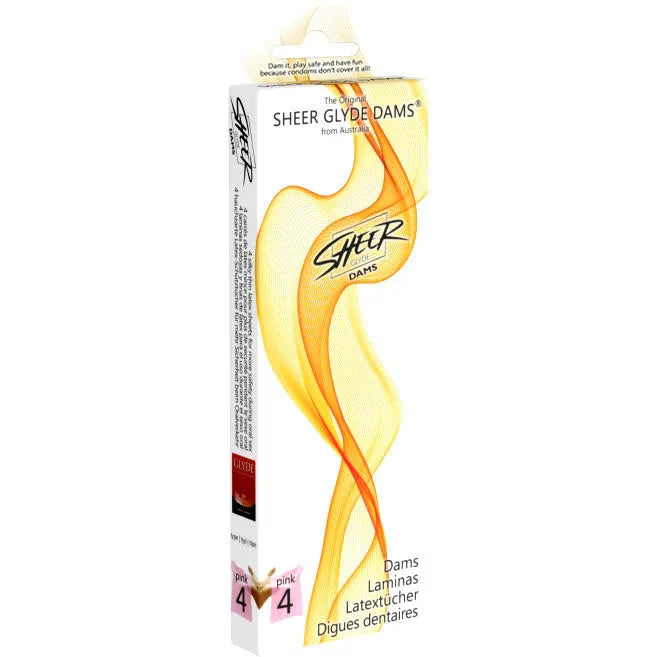 Sheer Glyde – Dams Laminas Latex Sexe Oral Fraise