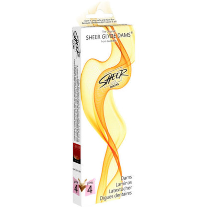 SHEER GLYDE - DAMS LÁMINAS DE LÁTEX SEXO ORAL FRESA