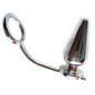 METAL HARD - ANNEAU EN ACIER AVEC ANAL PLUG 45 X 50MM