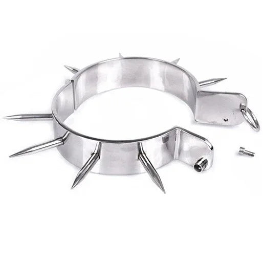 Metal Hard – Collier Desclave Bdsm avec Pointes