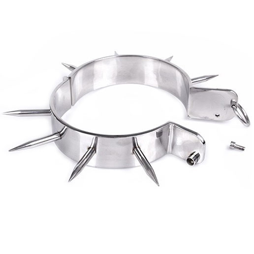 METAL DURO - COLLAR DE ESCLAVOS BDSM CON PINCHOS