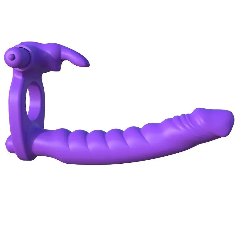 Fantasy C Ringz Silicone Double Vibrator Rabbit