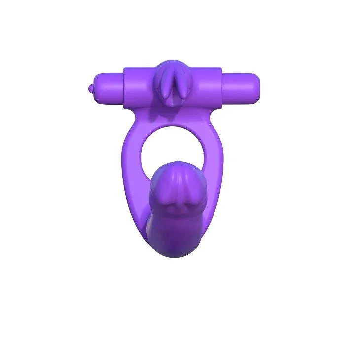 Fantasy C Ringz Silicone Double Vibrator Rabbit