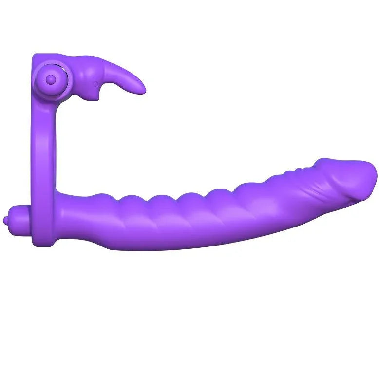 Fantasy C Ringz Silicone Double Vibrator Rabbit