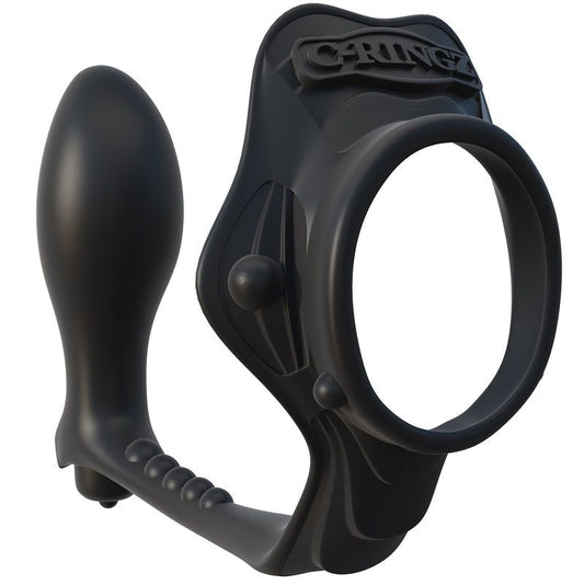 FANTASY C-RINGZ - ROCK HARD ENHANCING RING WITH ANAL PLUG