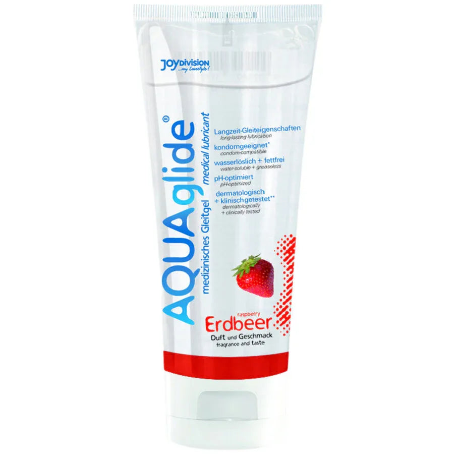 Joydivision Aquaglide – Lubrifiant Fraise 100 ml – Sensations Intenses & Excitation Maximale