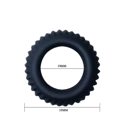 DANCE - COCKRING TITAN NOIR 1.9 CM 
