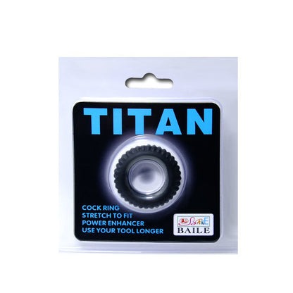 DANCE - COCKRING TITAN NOIR 1.9 CM 