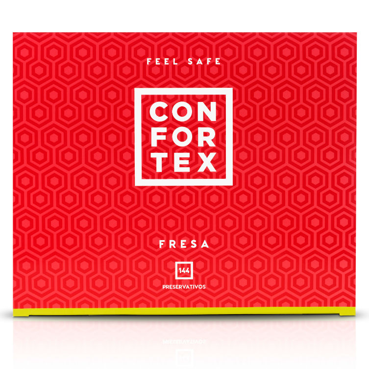 CONFORTEX - CONDOM FRAISE 144 UNITS