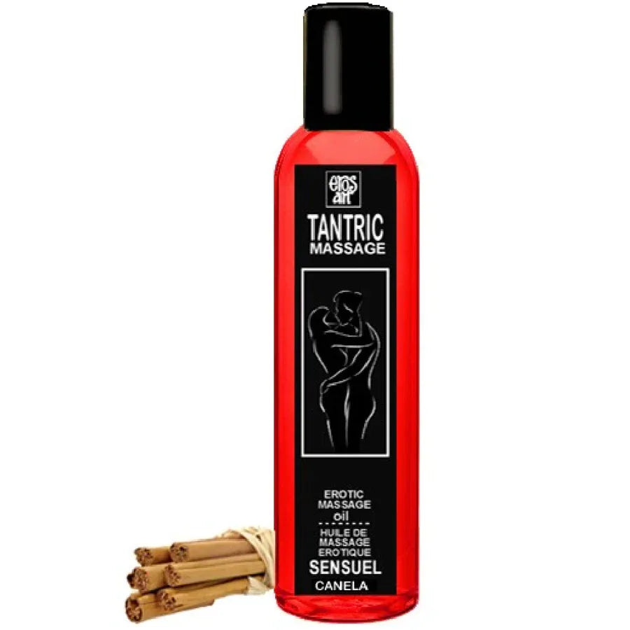 Eros Art – Huile de Massage Tantrique Naturelle et Cannelle Aphrodisiaque 30 ml