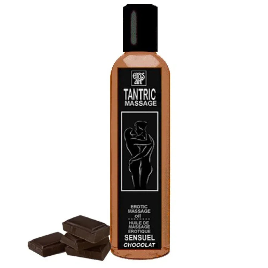 Eros Art – Huile de Massage Tantrique Naturelle et Aphrodisiaque au Chocolat 30 ml