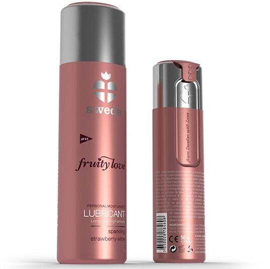 SUECO - LUBRICANTE FRUITY LOVE VINO ESPUMOSO FRESA 100 ML