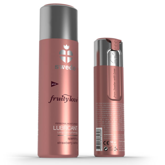 SUECO - LUBRICANTE FRUITY LOVE VINO ESPUMOSO FRESA 50 ML