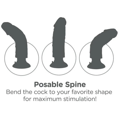King Cock – Gode Vibrateur 15.24 cm Naturel