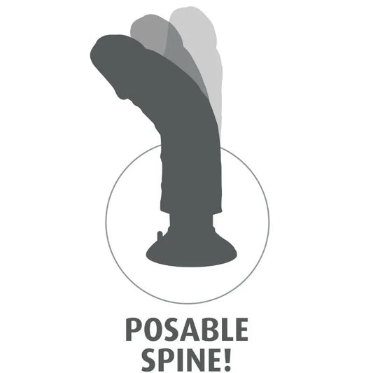 King Cock – Gode Vibrateur 15.24 cm Naturel