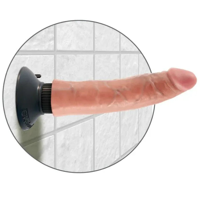 King Cock – Gode Vibrateur 17.78 cm Naturel