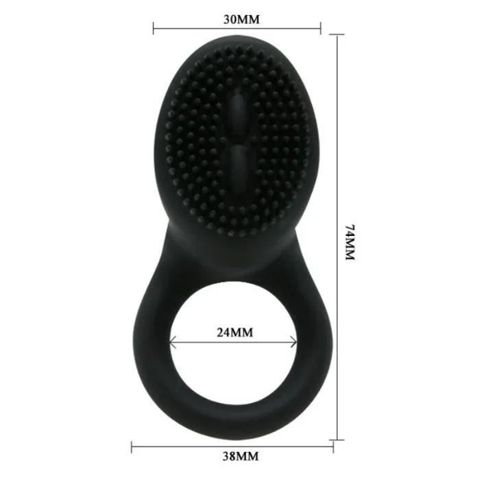 Pretty Love Cobra Anneau Vibrateur Noir