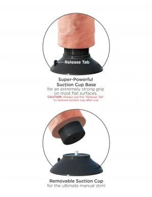 King Cock – Gode Vibrateur 20.32 cm Naturel