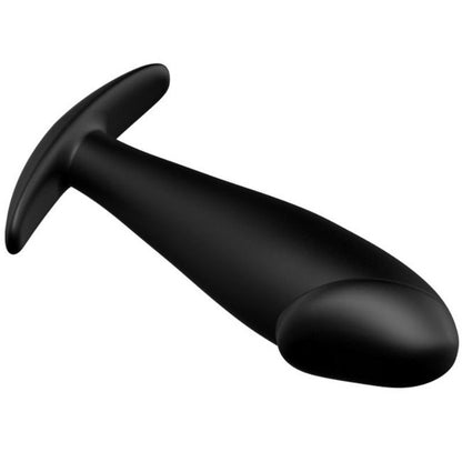 PRETTY LOVE - PLUG ANAL DE SILICONA NEGRO CON FORMA DE PENE