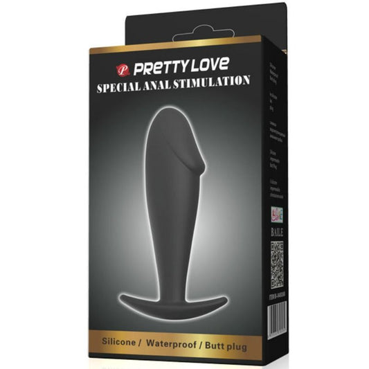 PRETTY LOVE - ANAL FORME PENIS PLUG IN SILICONE NOIR