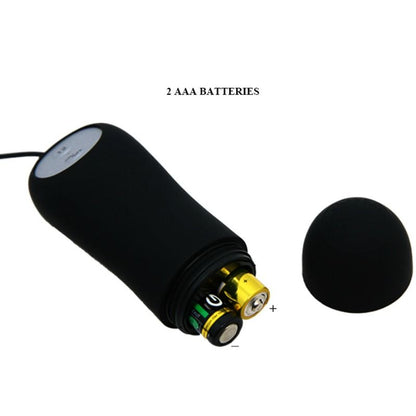 PRETTY LOVE - PLUG ANAL DE SILICONA CON FORMA DE ANCLA, 12 MODOS DE VIBRACIÓN, NEGRO