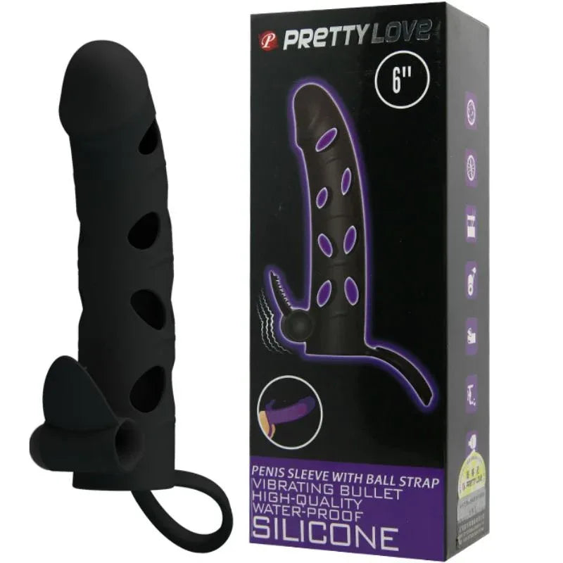 Pretty Love – Housse en Silicone avec Vibration 15.2 cm