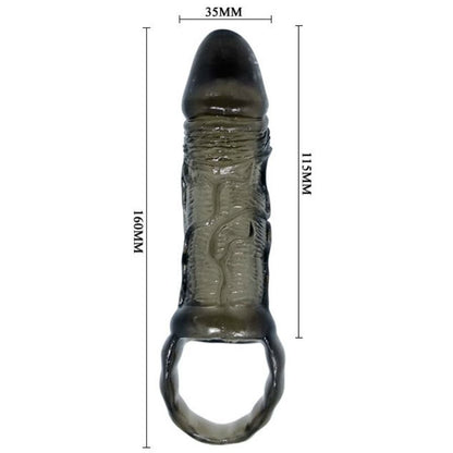 DANCE - GAINE PÉNIS DEXTENSION AVEC SANGLE POUR TESTICULES 11.5 CM