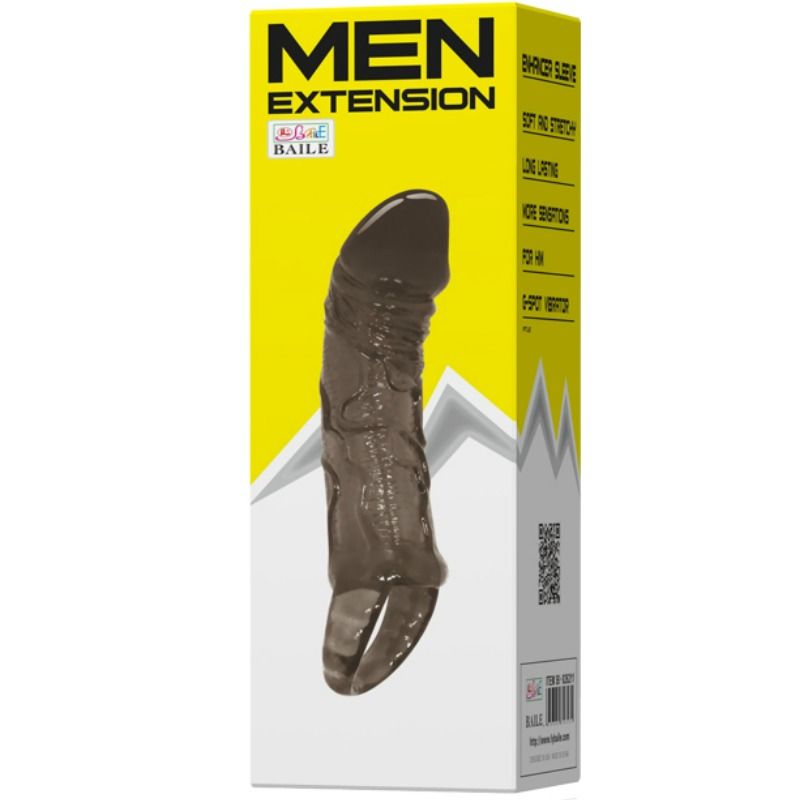 DANCE - GAINE PÉNIS DEXTENSION AVEC SANGLE POUR TESTICULES 11.5 CM