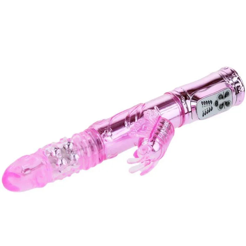Baile – Vibrateur Rechargeable avec Stimulateur de Papillon Rotation et Throbbing