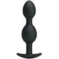 PRETTY LOVE - BOLAS ANALES DE SILICONA NEGRAS DE 12,5 CM