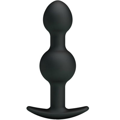 PRETTY LOVE - BOLAS ANALES DE SILICONA ESTIMULACIÓN ESPECIAL 10.3 CM NEGRO