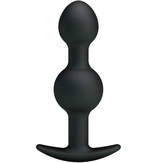 Pretty Love – Balles Anal en Silicone Spéciale Stimulation 10.3 cm Noires